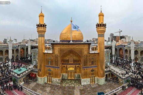 گزارش تصویری رونمایی از ایوان حرم مطهر امام علی (ع)